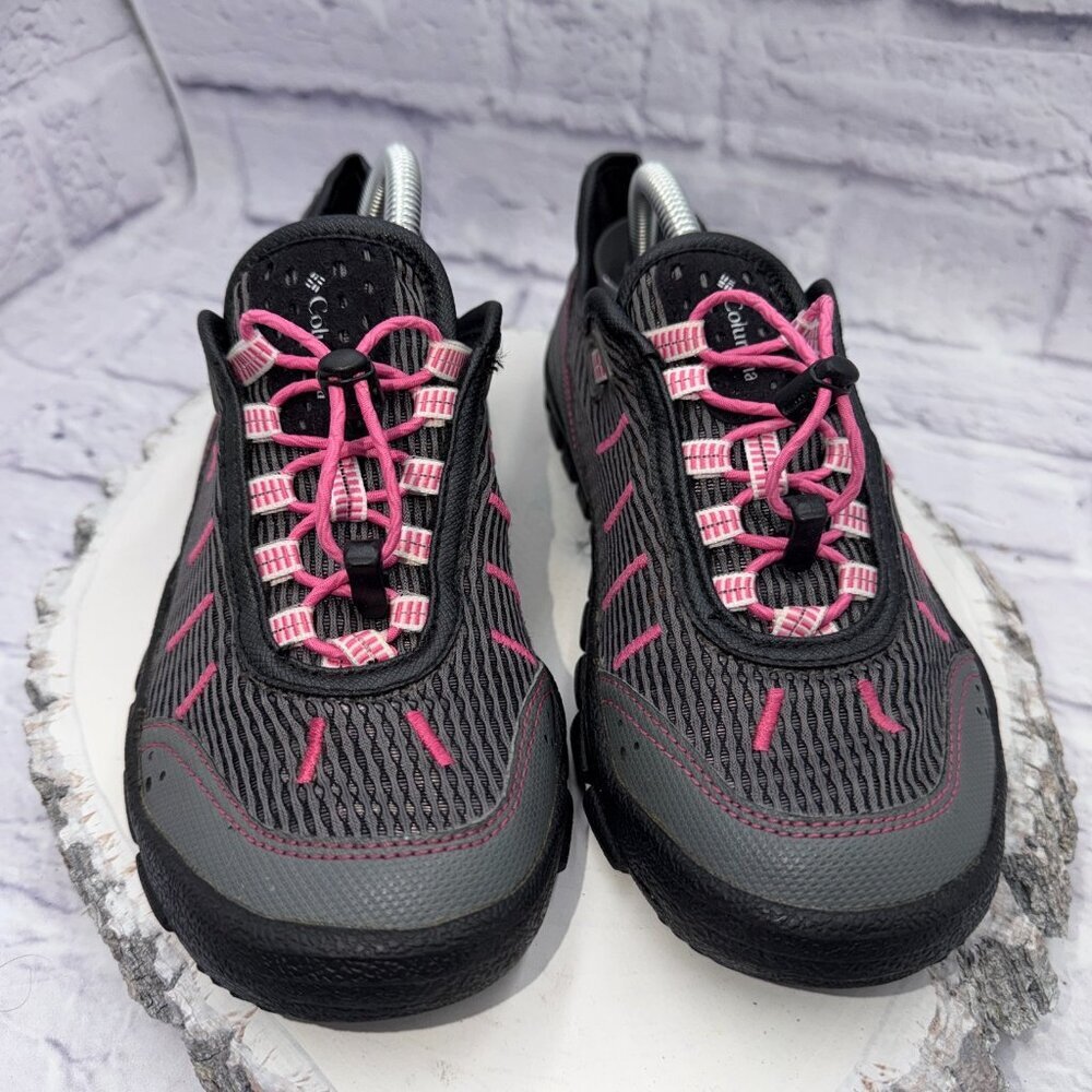 COLUMBIA Cruzado Women's Mesh Water Hiking Shoes Sneakers Size 7 Gray Pink - Picture 2 of 13